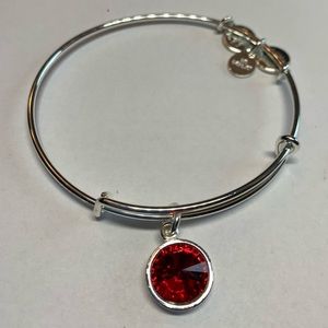 3/$20 Alex and Ani red stone July birthstone bracelet